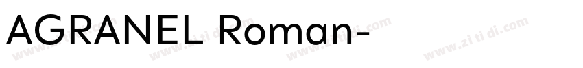 AGRANEL Roman字体转换